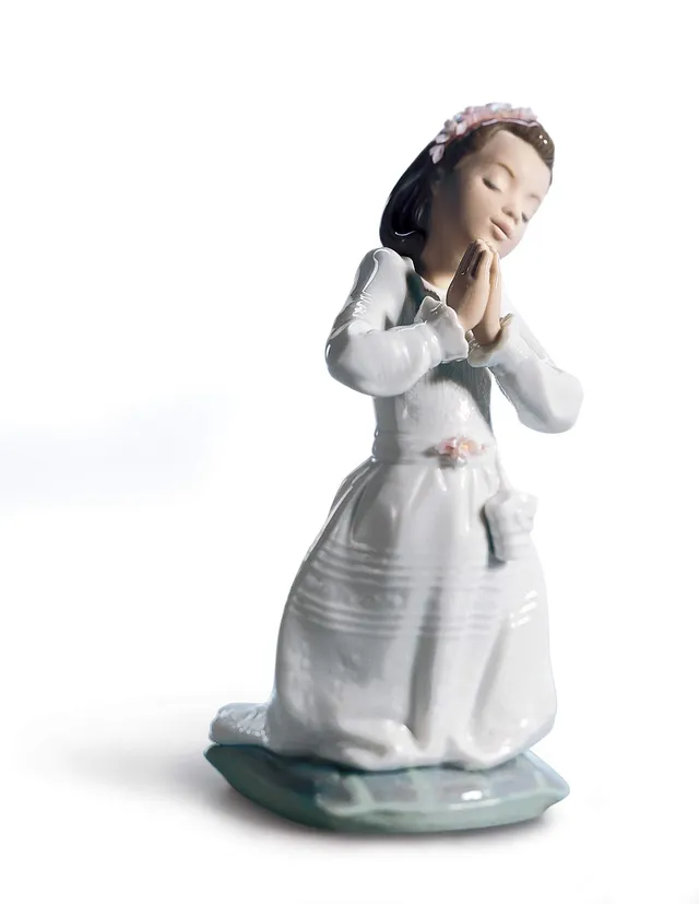 Lladró Bimba Prima Comunione figurina 19 cm porcellana