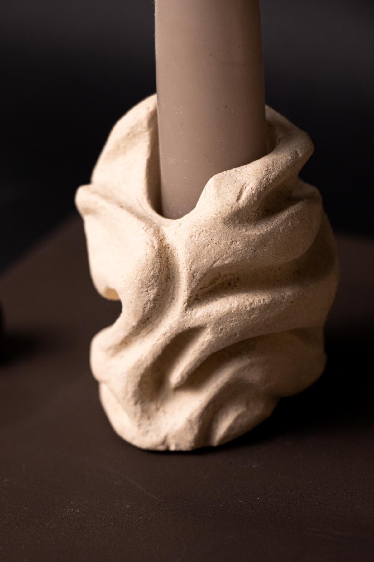 ClaireLune Limen Untitled II portacandele gres set 3 pezzi