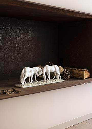 Lladró Alta Porcellana Cavalli nel Prato scultura cavalli