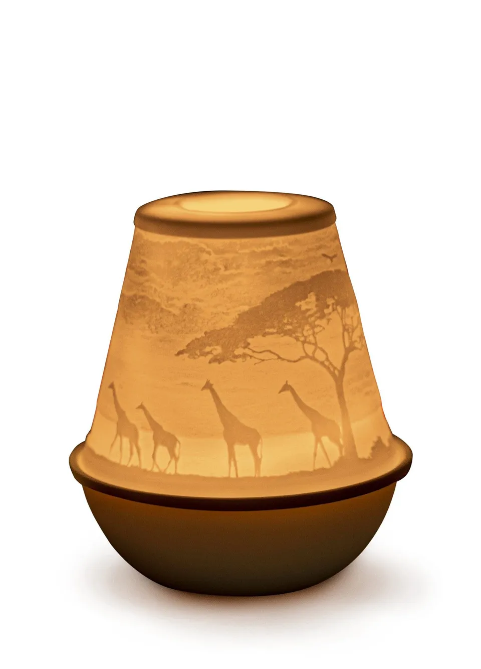 Lladró Litofania Savana Africana LED Ricaricabile