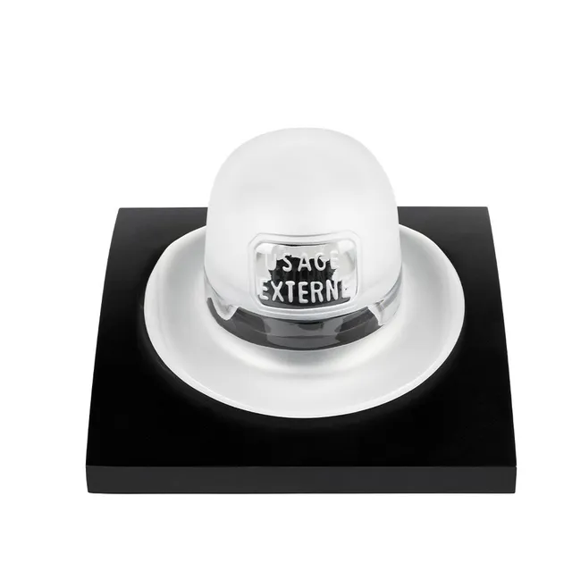 Lalique Le Bouchon d'épouvante Magritte scultura cristallo