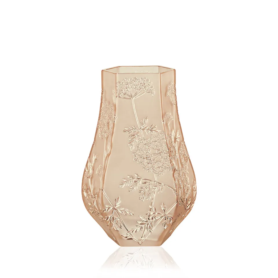 Lalique Ombelles Vaso cristallo Taglia L satinato