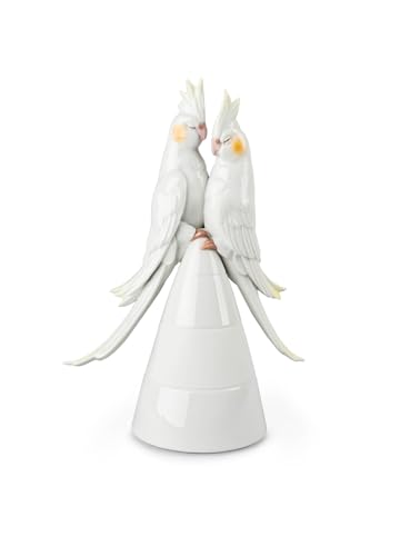 Lladró Ninfe Innamorate scultura porcellana cacatua