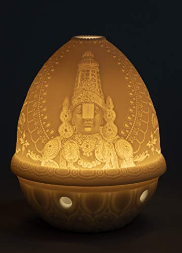 Lladró Lord Balaji litofania in porcellana luce decorativa