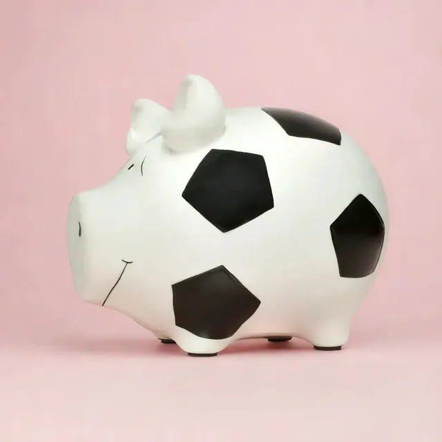 Sparschwein Company Fussball salvadanaio maialino piccolo calcio