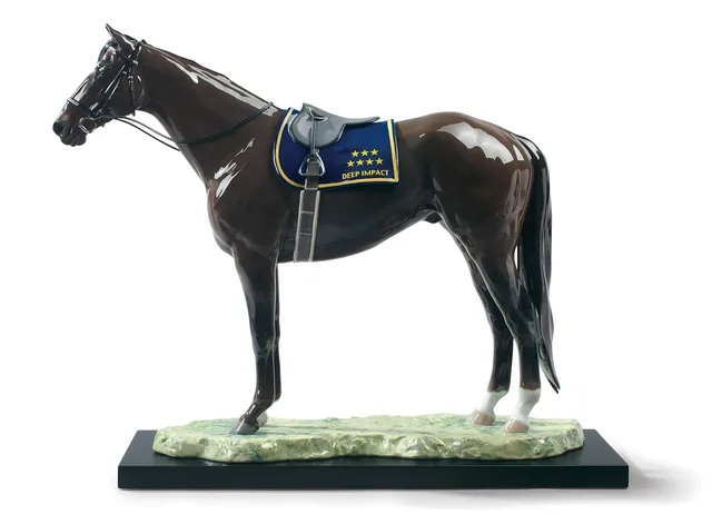 Lladró Deep Impact scultura cavallo porcellana edizione limitata