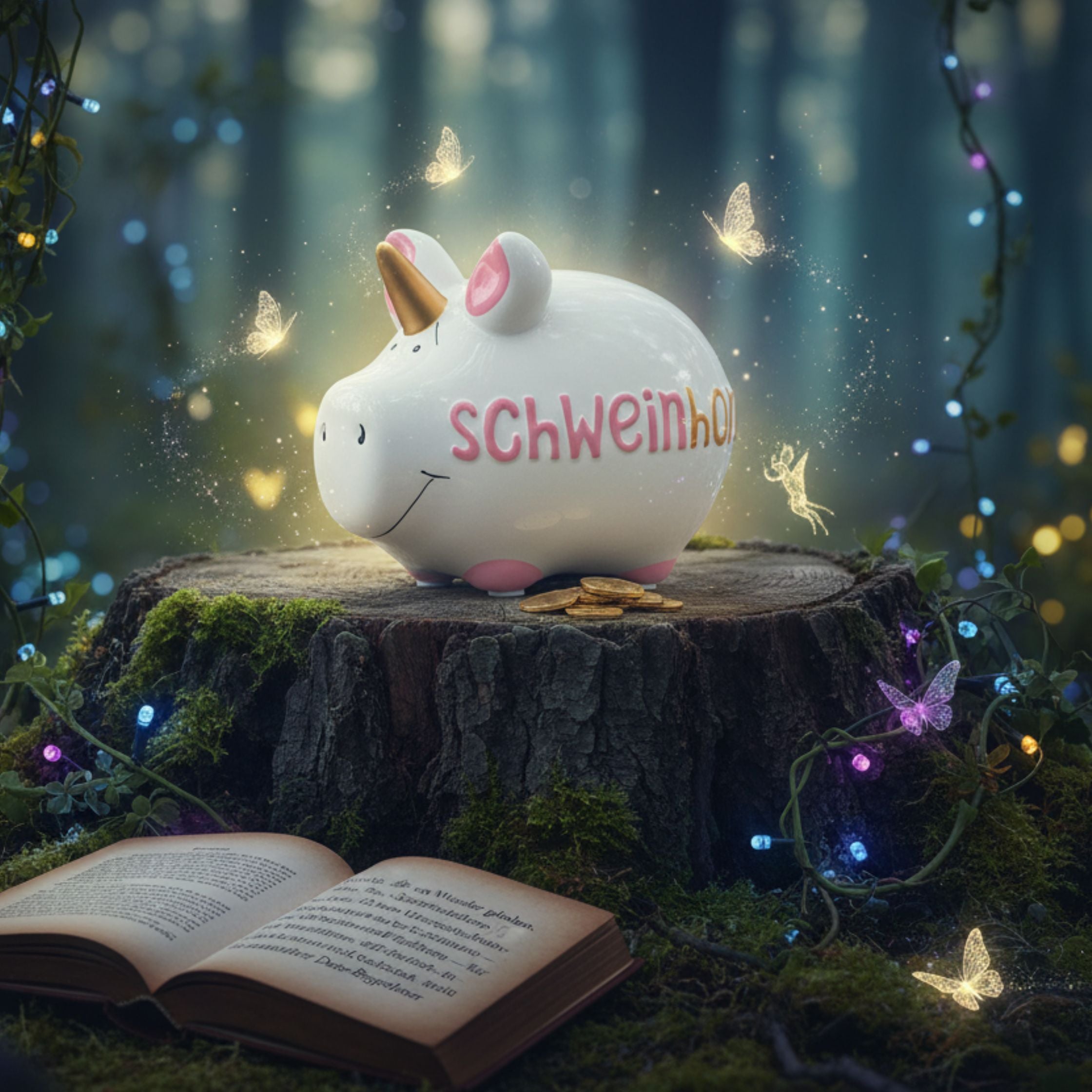 Sparschwein Company Schweinhorn salvadanaio piccolo unicorno