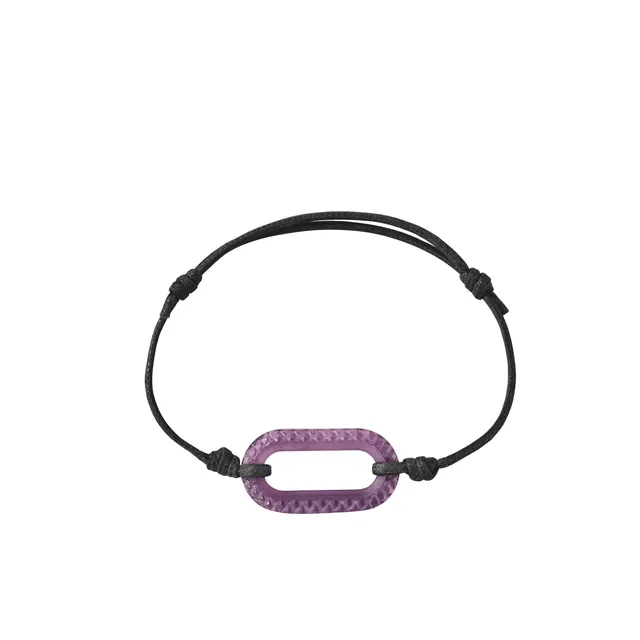 Lalique Empreinte Animale bracciale corda taglia S viola