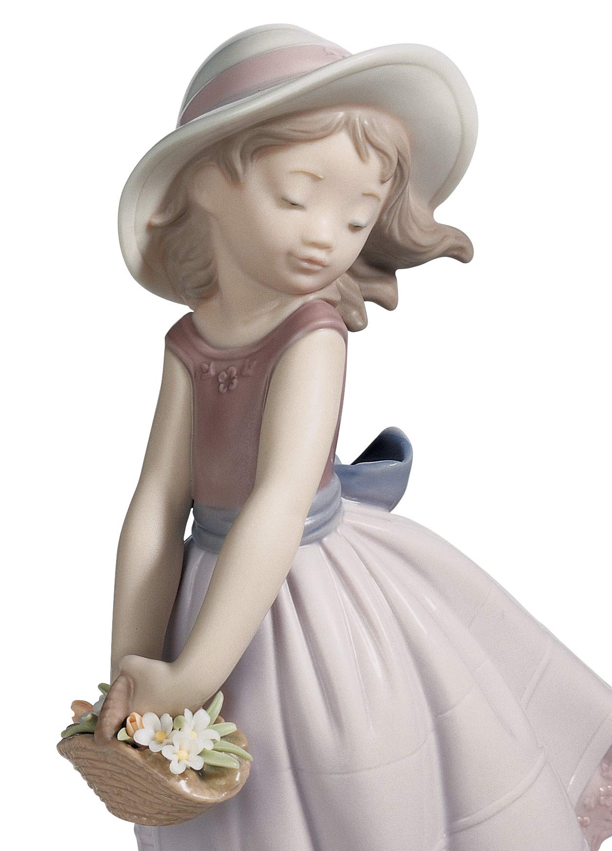 Lladró Deliziosa Innocenza scultura bimba porcellana fiori