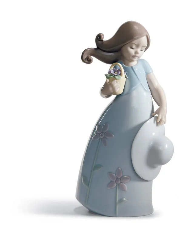 Lladró Sculture Bimba Piccola Viola figura ragazza porcellana