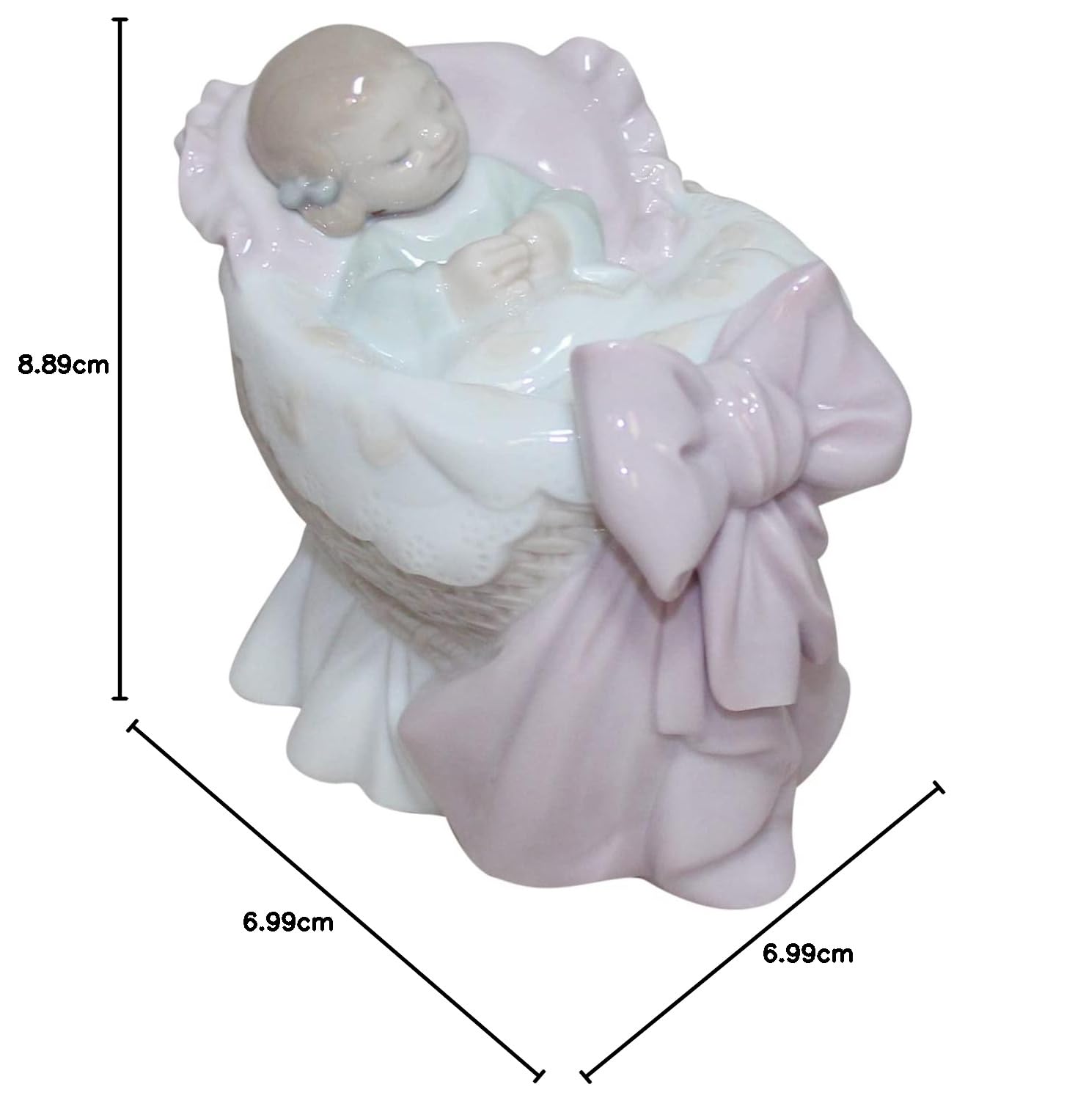 Lladró Un Regalo Dal Cielo Bimba figurina porcellana rosa