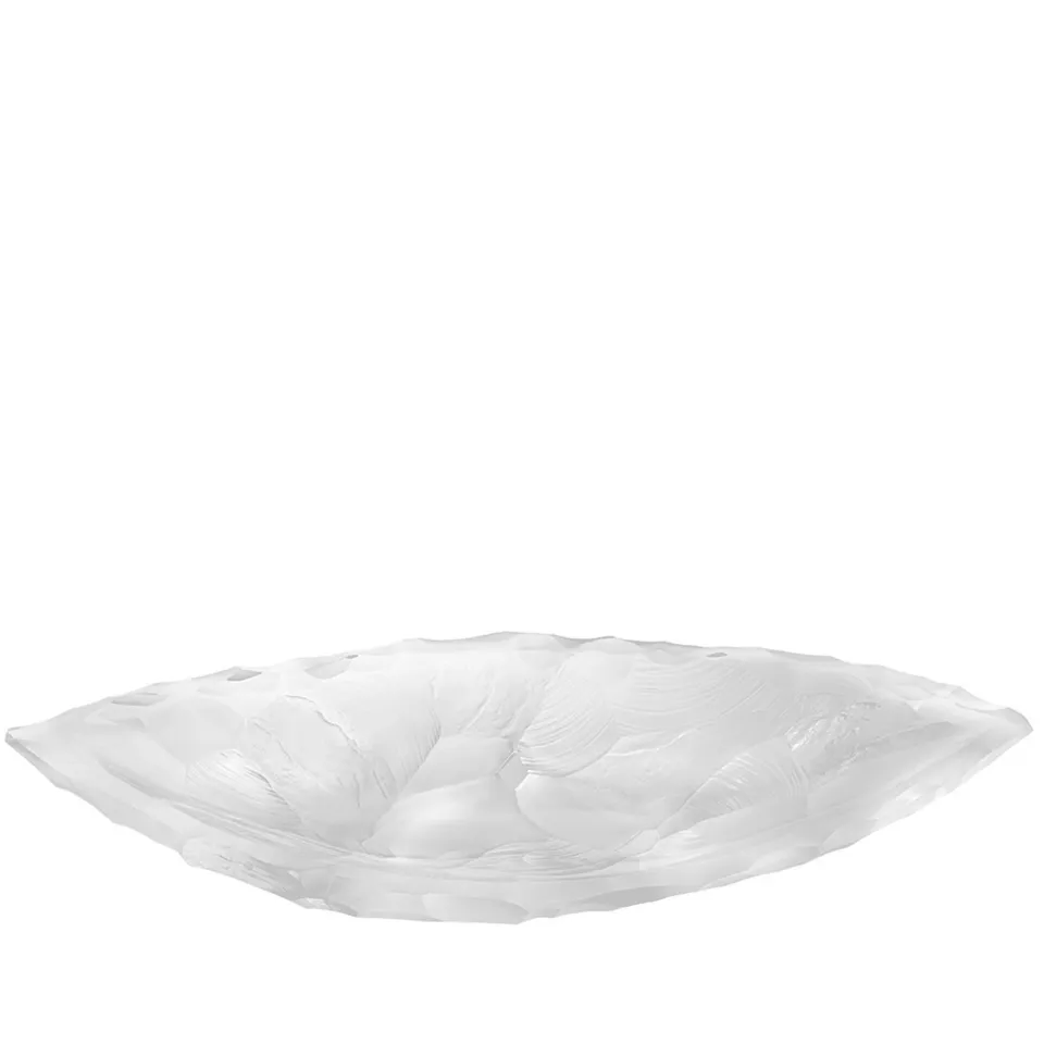 Lalique Silex coppa grande L in cristallo satinato