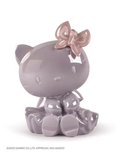 Lladró Hello Kitty scultura pop porcellana bianca