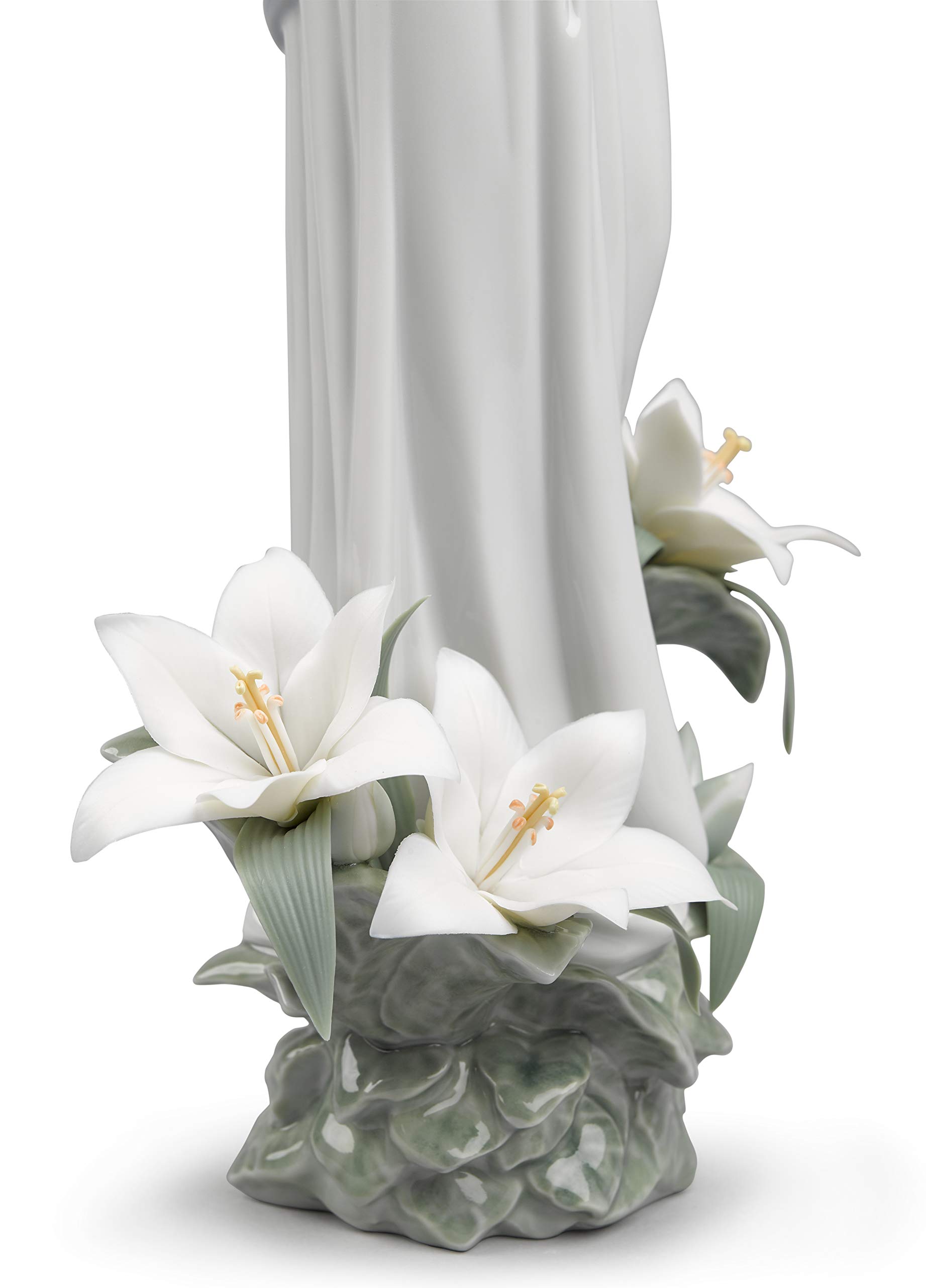 Lladró Sculture Madonna dei Fiori Statuetta Porcellana