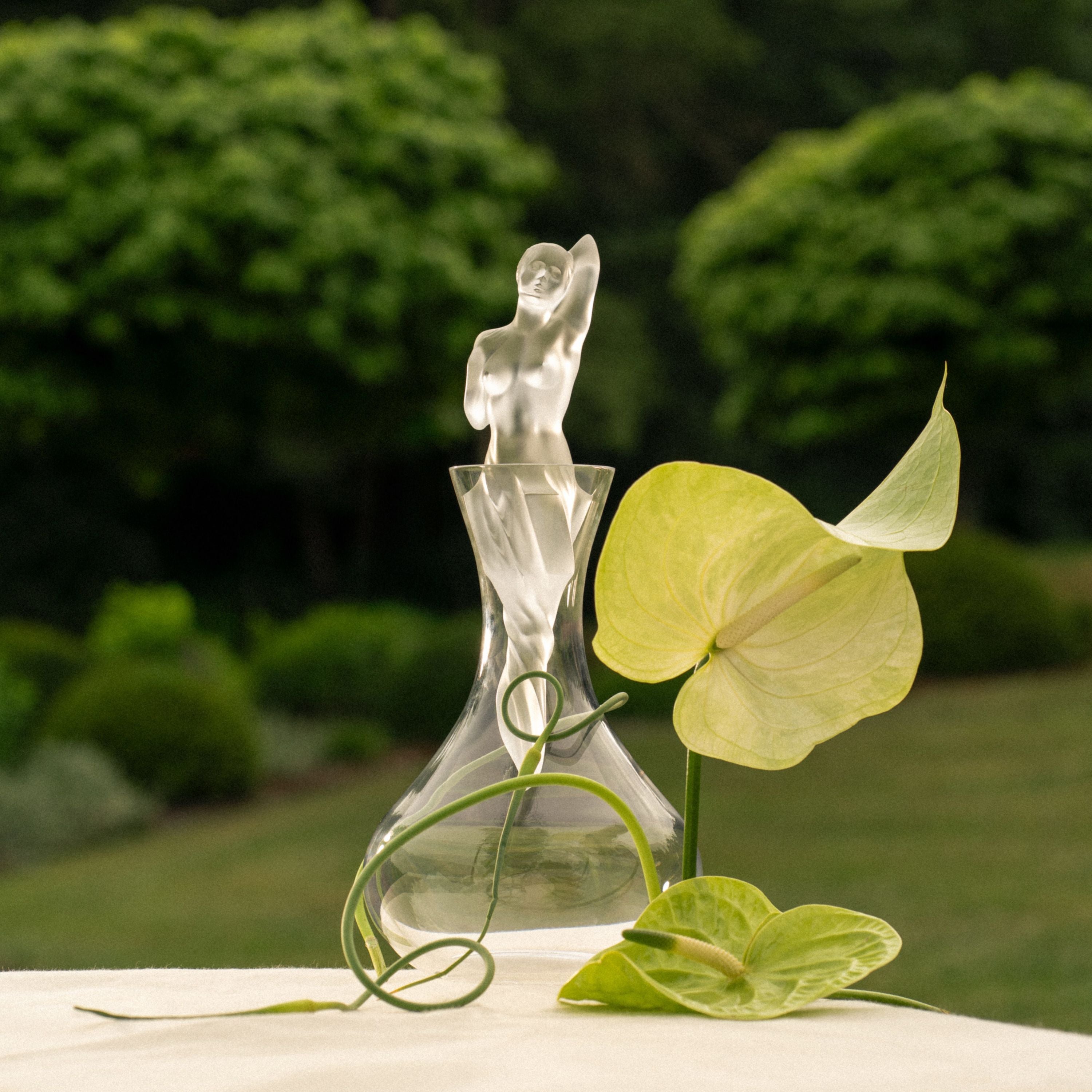Lalique Aphrodite Caraffa Cristallo Incolore Satinata