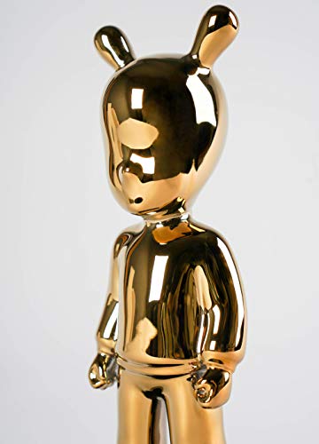 Lladró The Golden Guest Little Figurina Porcellana Oro