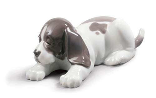 Lladró Sculture Cane Dormiglione Figurina Cucciolo Porcellana