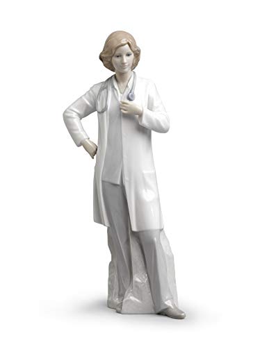 Lladró Sculture Dottoressa statuetta medico porcellana laurea