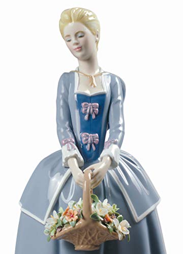 Lladró Sculture I Primi Fiori statuetta porcellana donna fiori