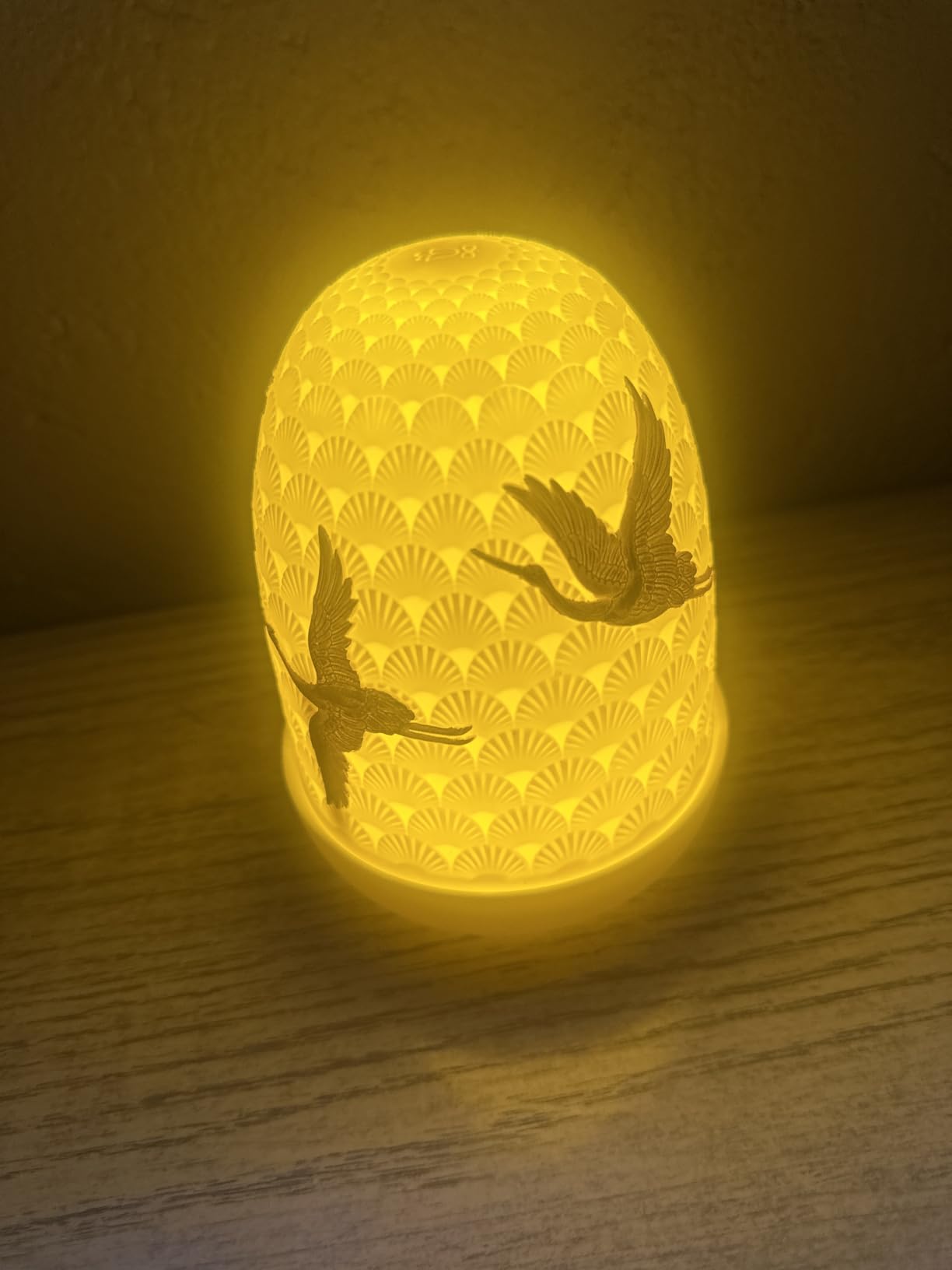 Lladró Wicker Dome 1023889 Lampada da Tavolo Cupola Bianca
