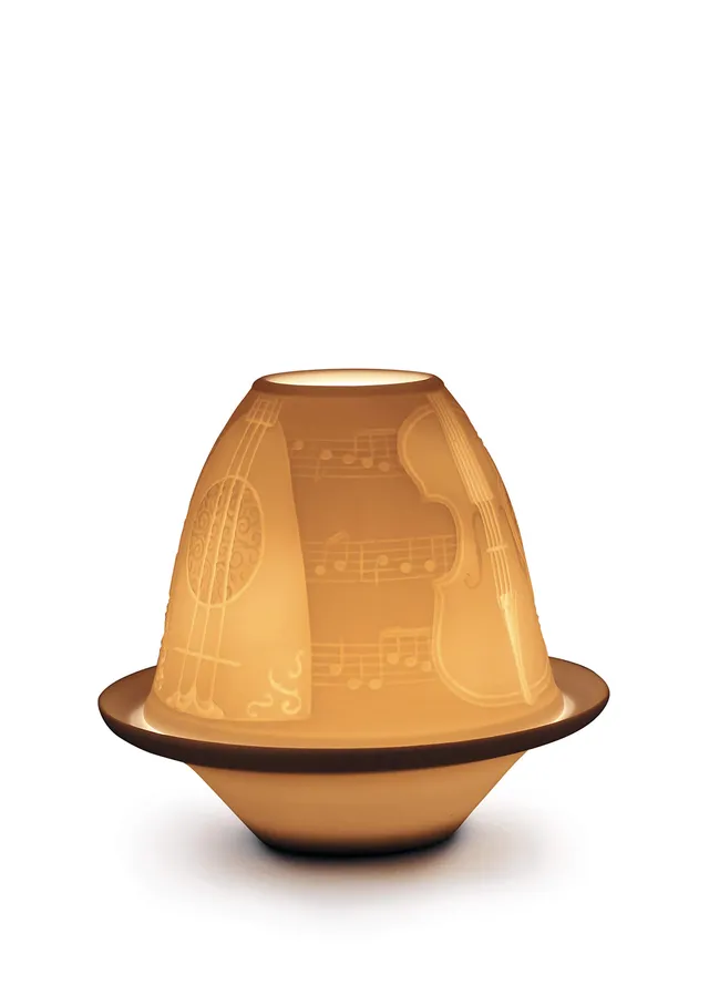 Lladró Strumenti Musicali litofania porcellana con luce