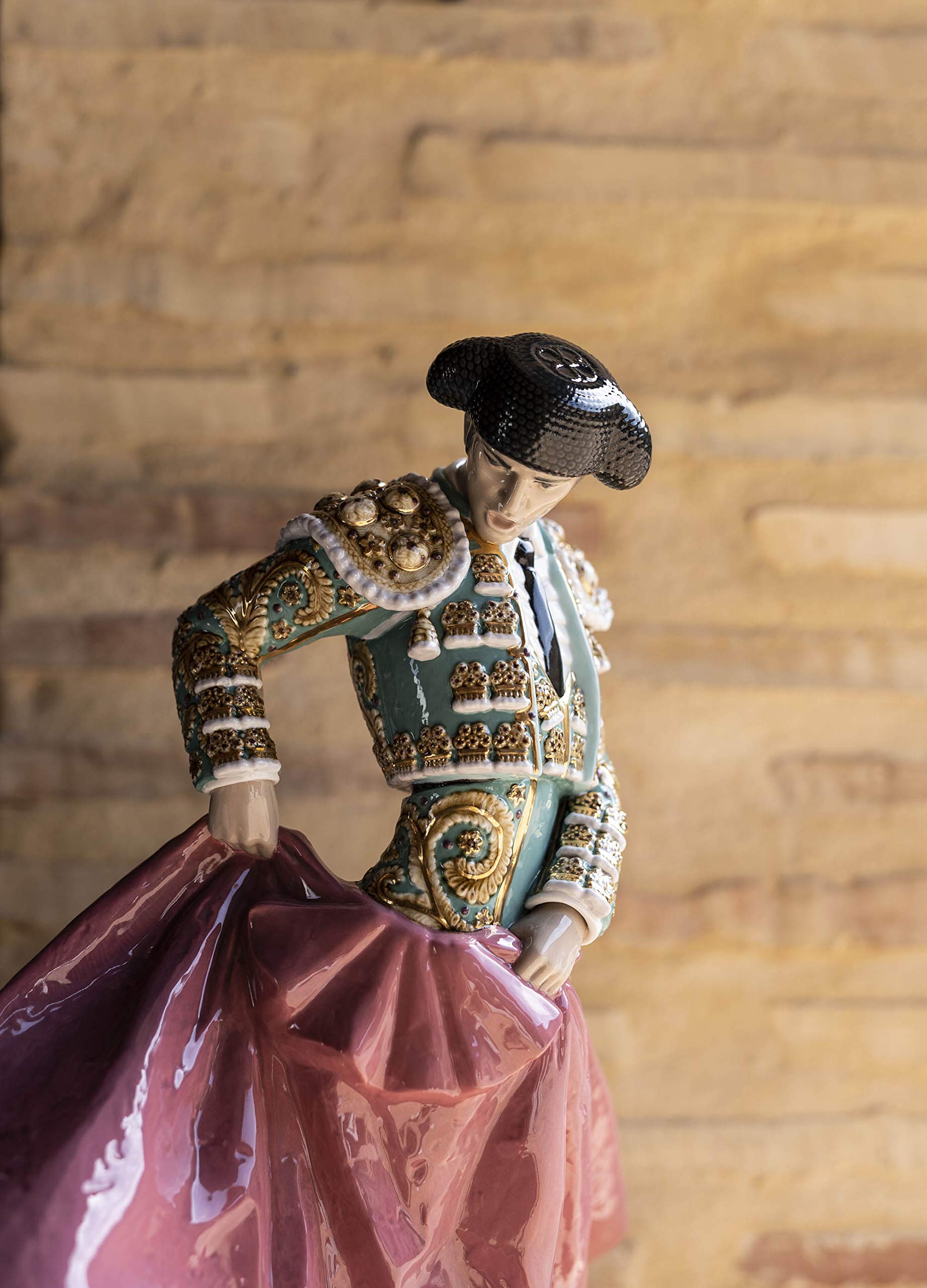 Lladró Alta Porcellana Matador scultura verde edizione limitata