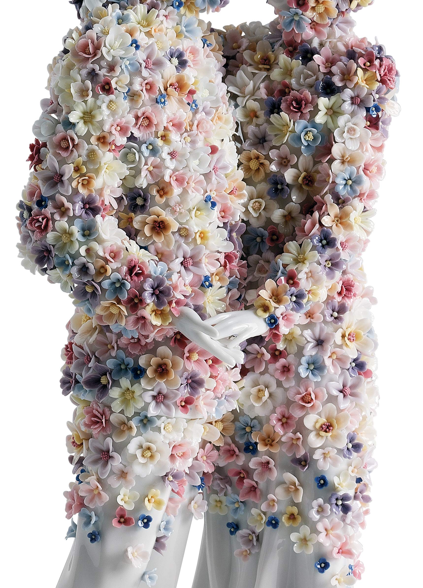 Lladró Sculture Amore III statuetta porcellana fiori