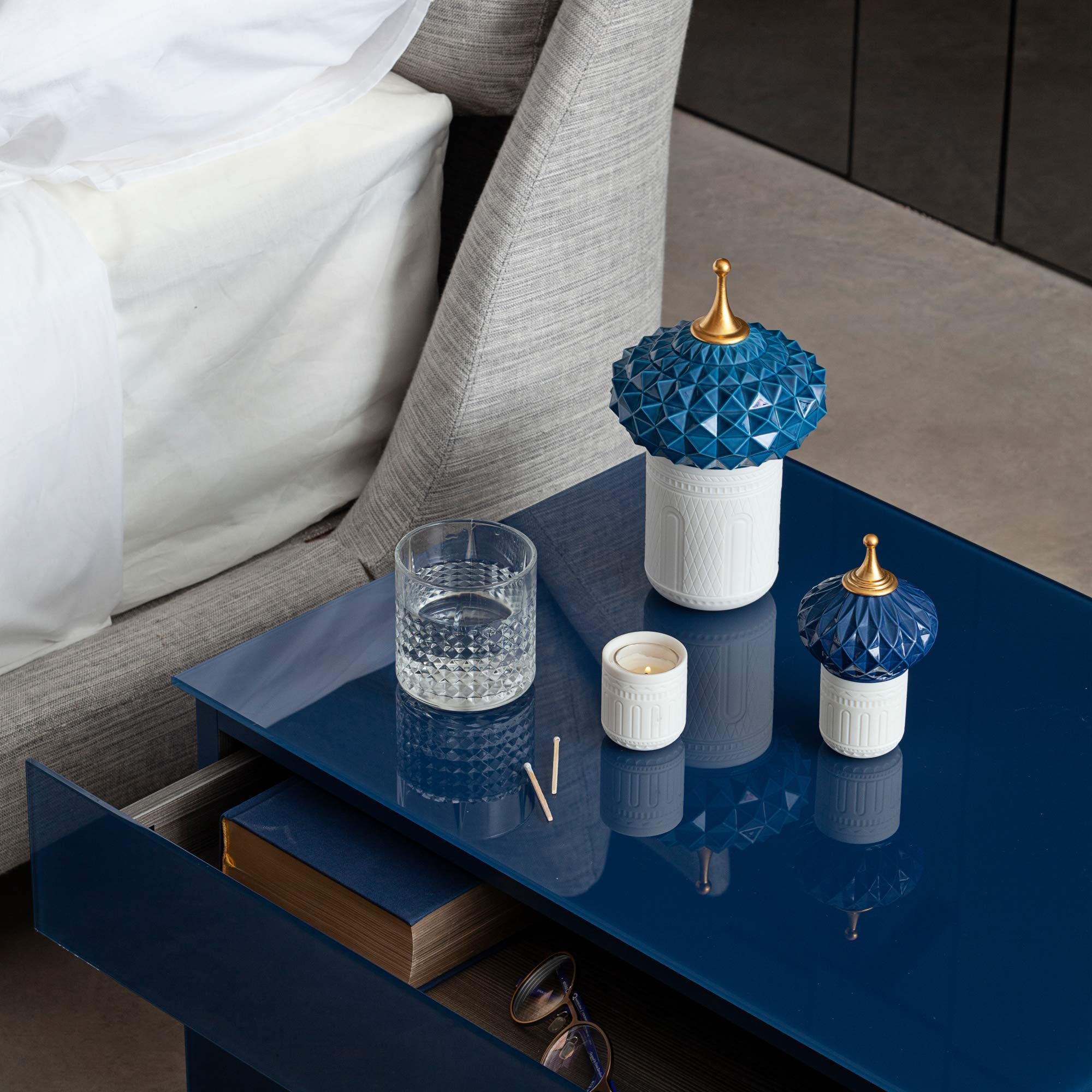 Lladró 1001 Lights Pinnacolo Azzurro candela Unbreakable Spirit