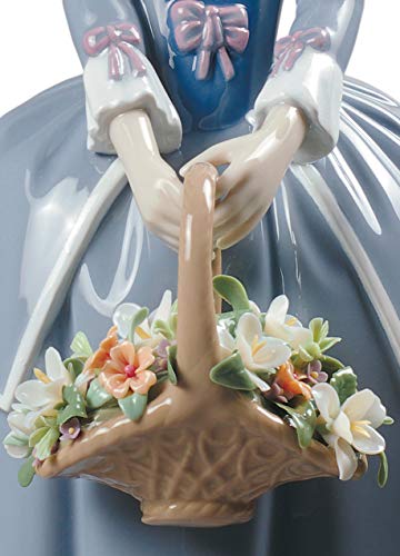 Lladró Sculture I Primi Fiori statuetta porcellana donna fiori