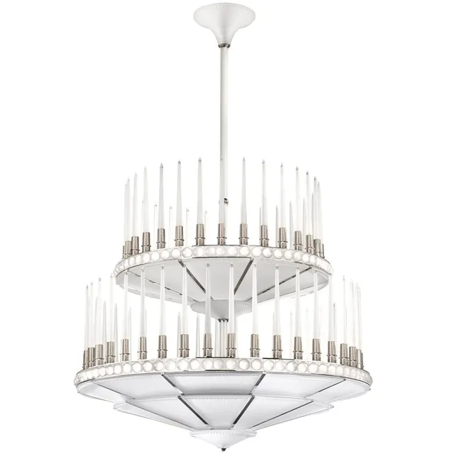Lalique Perles Lampadario Cristallo 2 Livelli Diam. 1340 mm