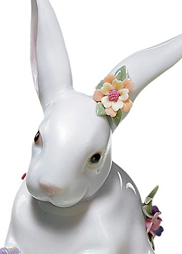 Lladró Sculture Coniglietto con Fiori figura coniglio porcellana