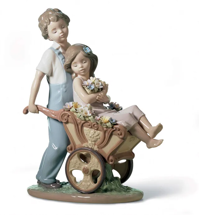 Lladró Tu Sei La Più Carina scultura bambini porcellana
