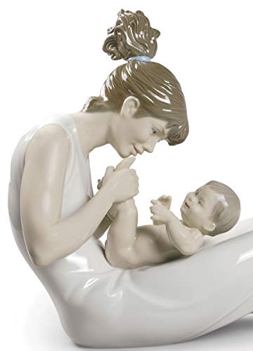 Lladró Sculture Risate con la Mamma Figurina Madre