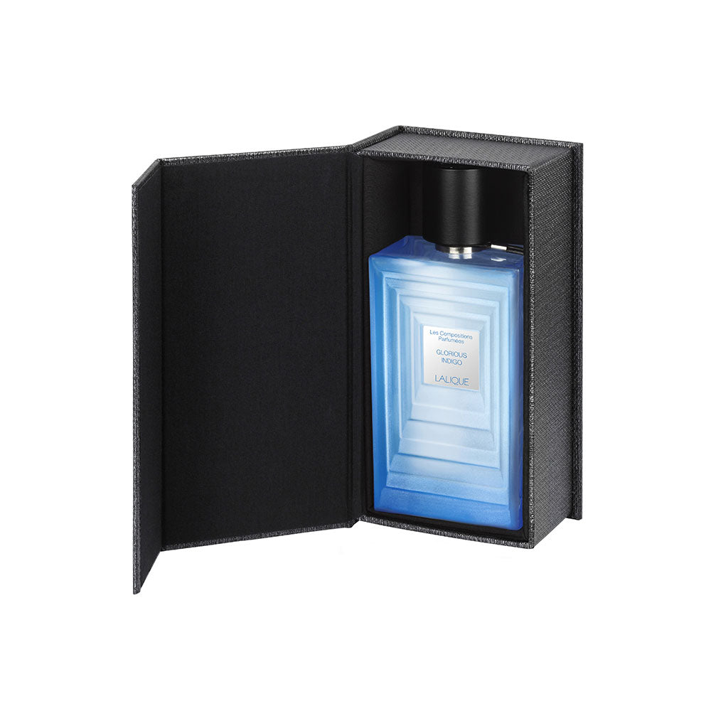 Lalique Glorious Indigo eau de parfum uomo 100 ml legnoso