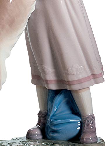 Lladró Sculture Benvenuto statuetta porcellana ragazza cane