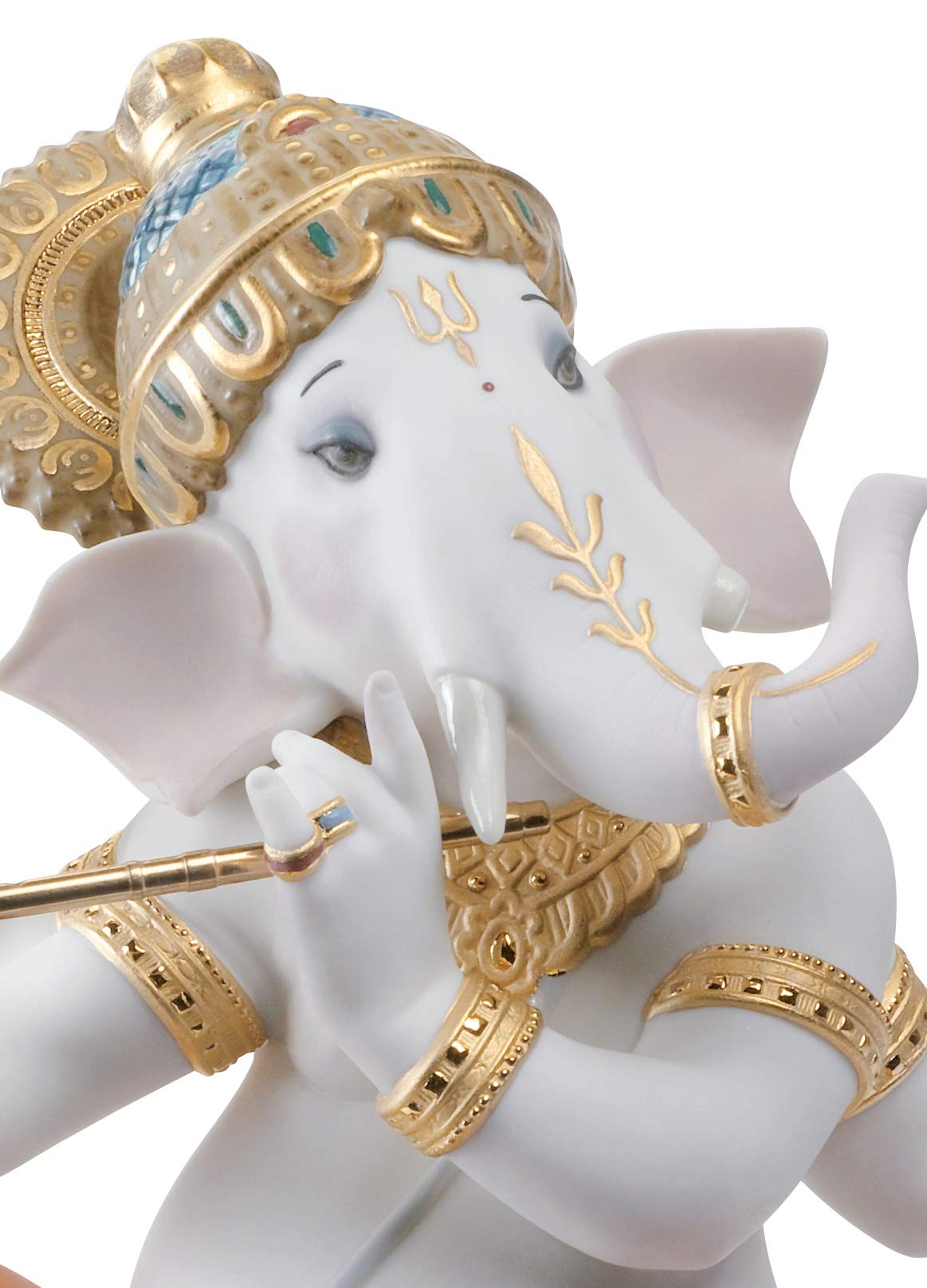 Lladró Alta Porcellana Ganesha con Bansuri statuetta edizione limitata