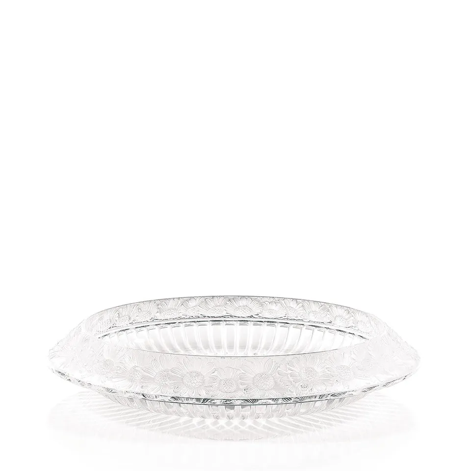 Lalique Marguerites coppa cristallo taglia L