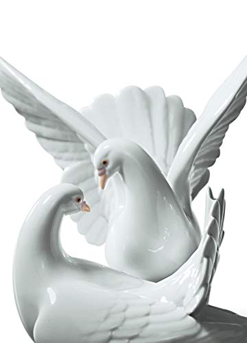 Lladró Sculture Nido d'Amore figurina colombe amore