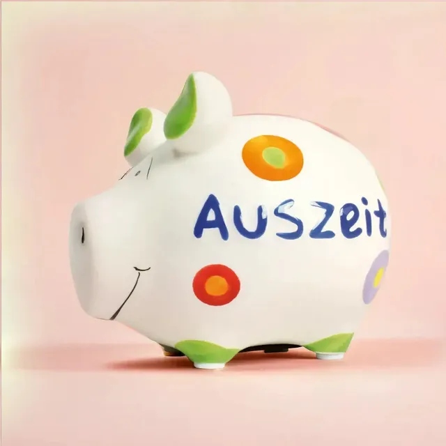 Sparschwein Company Kleinschweine Auszeit salvadanaio maialino ceramica