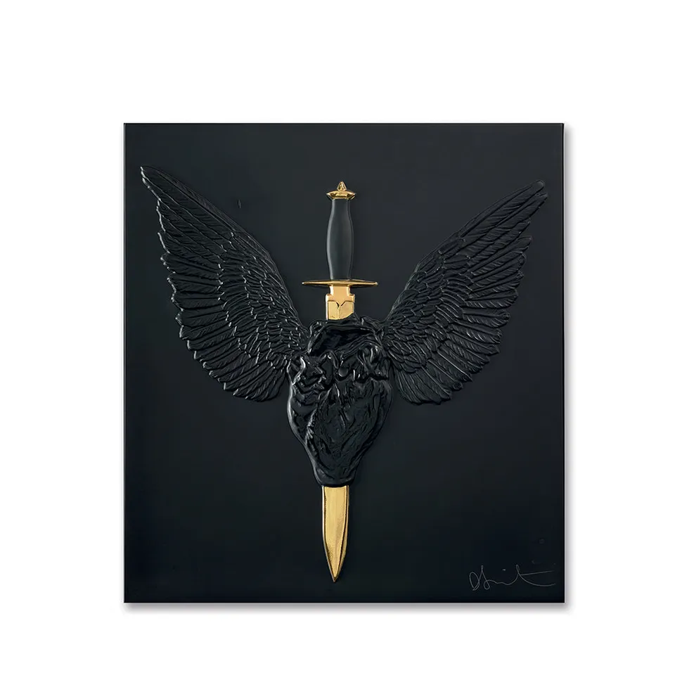 Lalique Art Eternal Prayer Hirst Pannello Nero