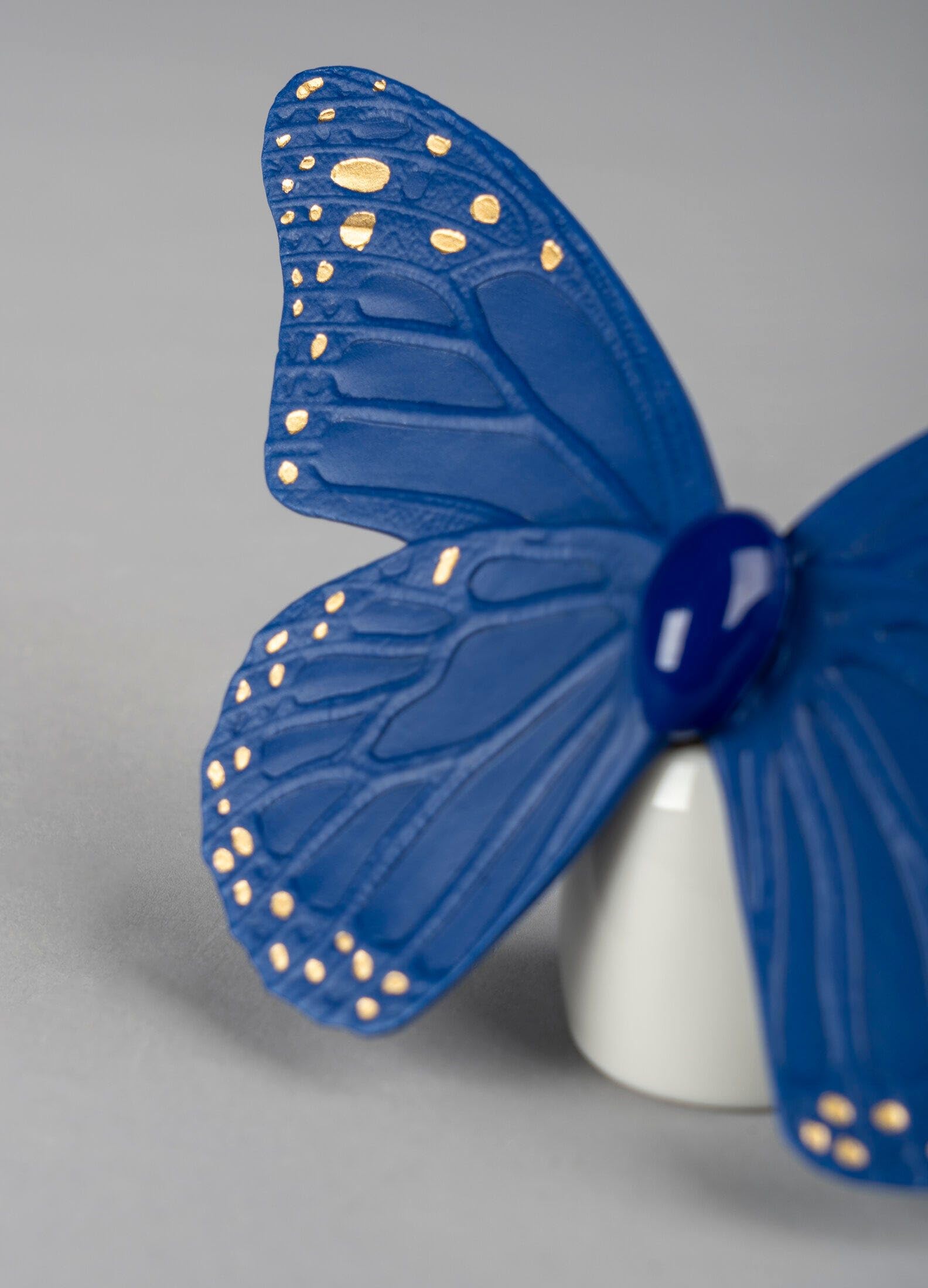 Lladró Accessori Decorativi Farfalla litofania azzurro oro