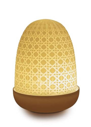 Lladró Wicker Dome 1023889 Lampada da Tavolo Cupola Bianca
