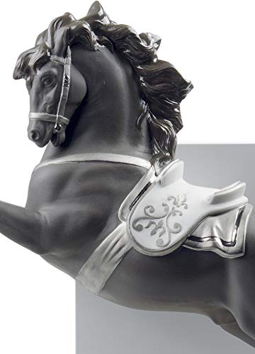 Lladró Sculture Cavallo Pirouette statua argento