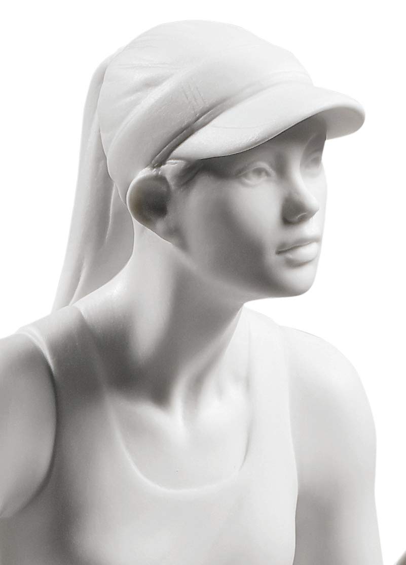 Lladró Sculture Tennista bianco figurina porcellana 30 cm