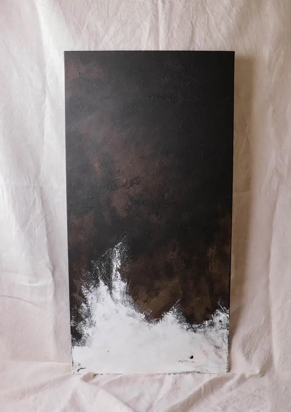 ClaireLune Reaching I dipinto acrilico 100x50 cm originale