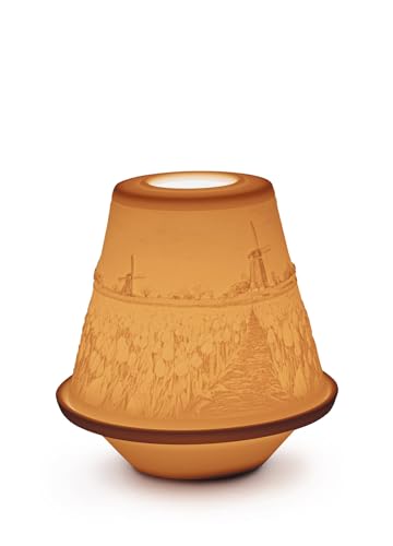 Lladró Litofania Tulipani statuetta luminosa porcellana