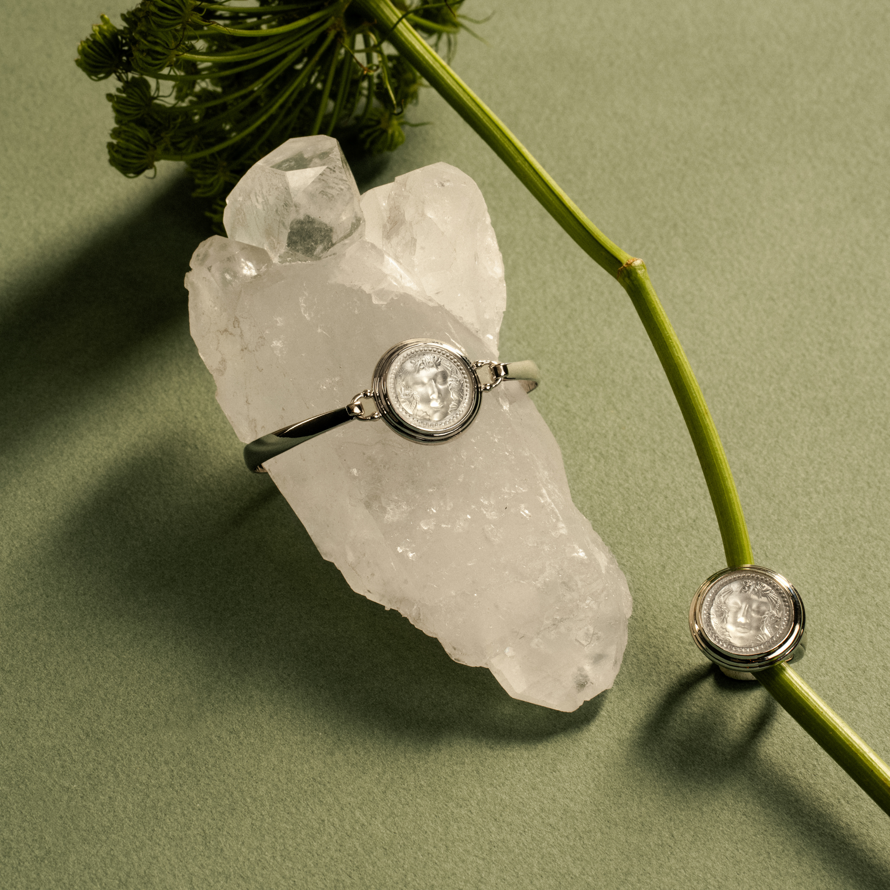 René Lalique Aréthuse bracciale rigido donna taglia S