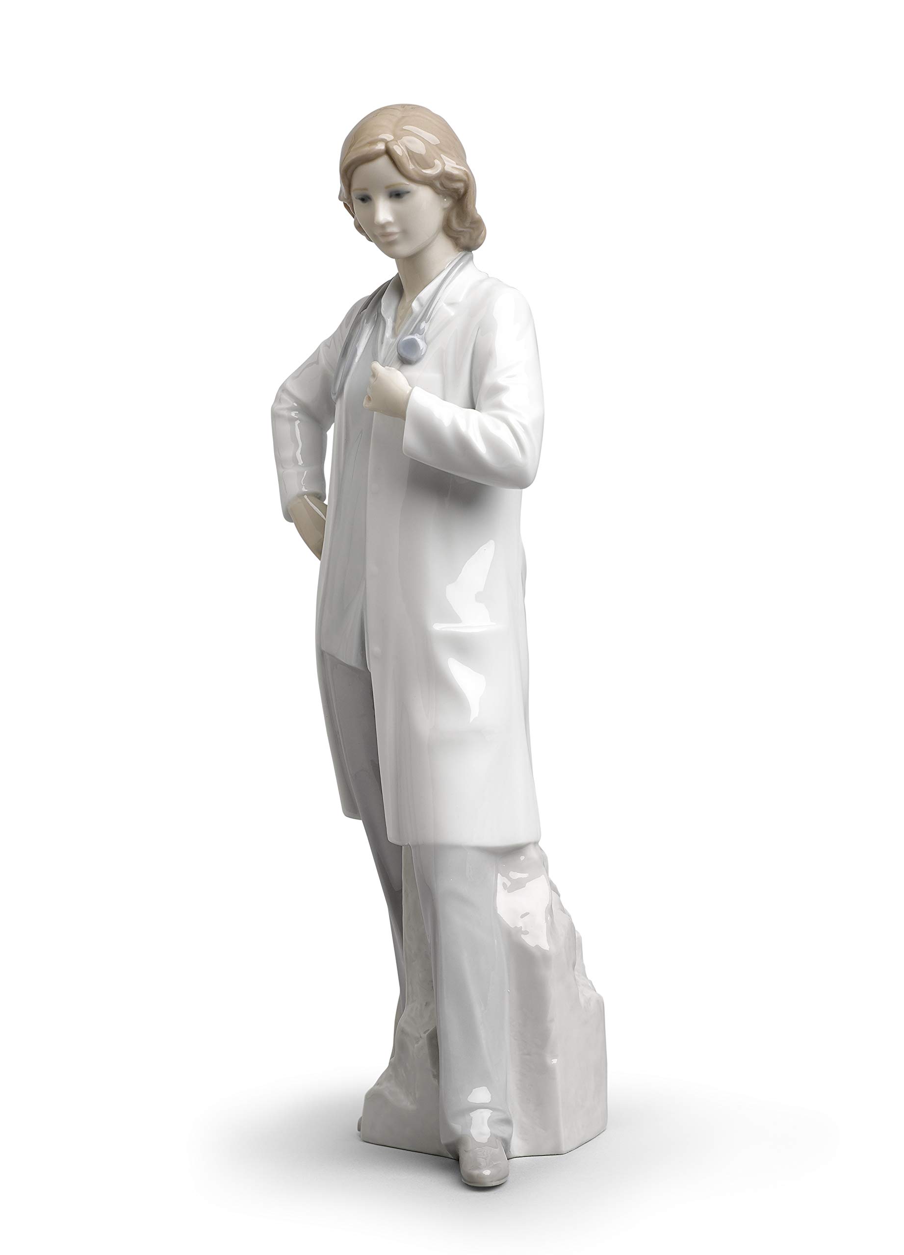 Lladró Sculture Dottoressa statuetta medico porcellana laurea