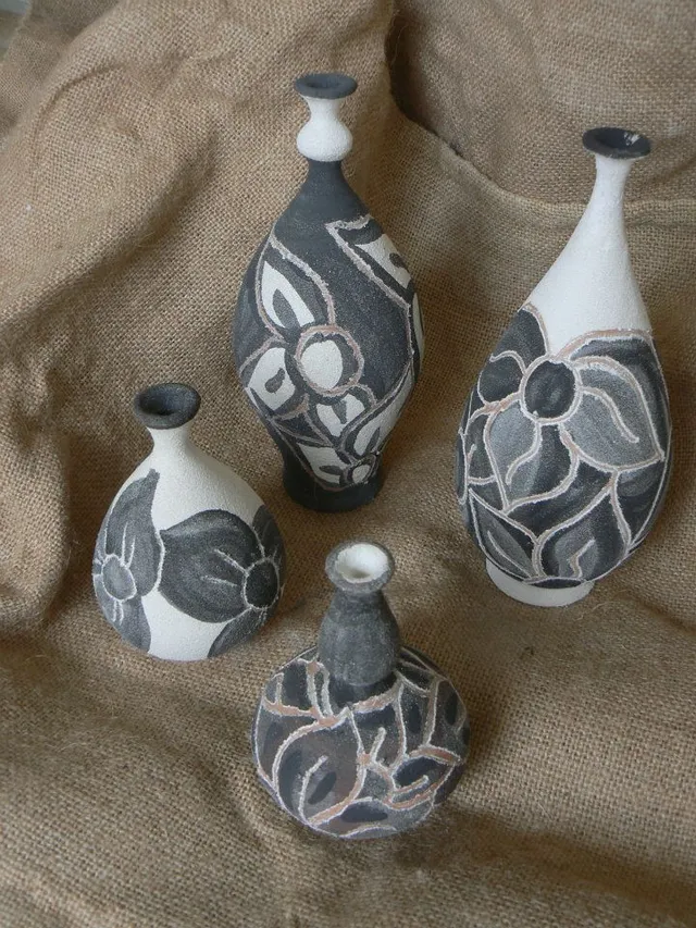 Raffaela Russo Vasi 18 vaso ceramica dipinto a mano