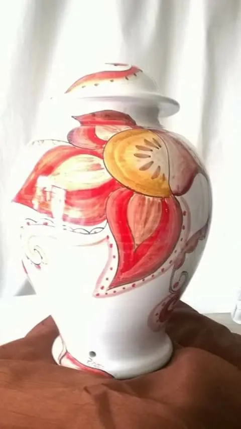 Raffaela Russo Vasi vaso ceramica dipinto a mano fiori